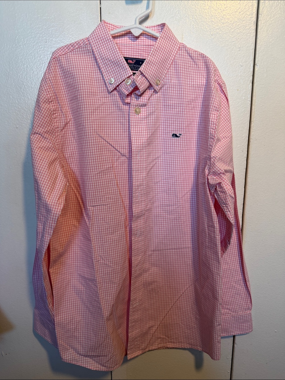 Vineyard Vines Pink Micro-Check Button-Down Shirt